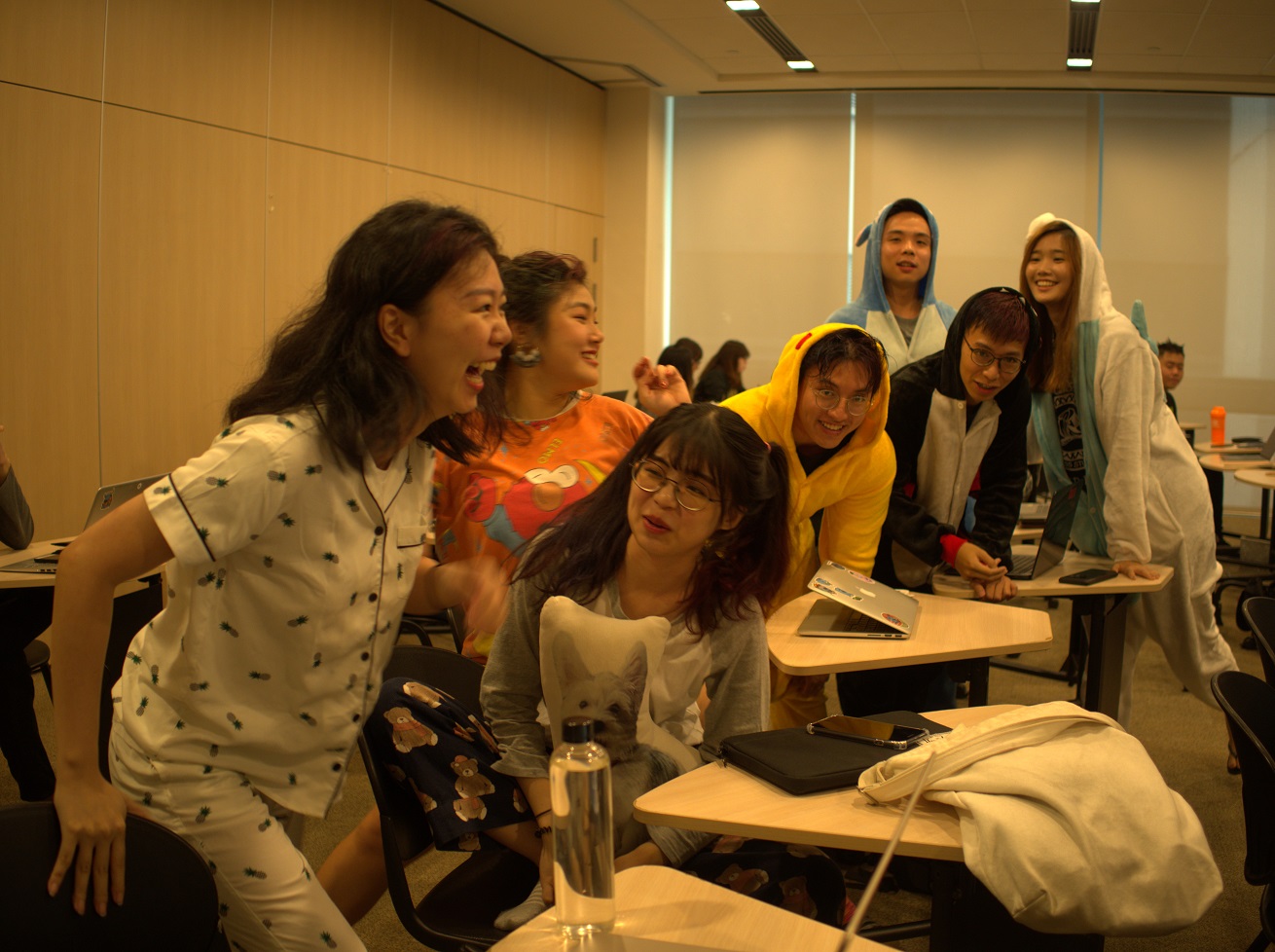  The University at Buffalo had Pajamas Day where students could express their individuality 